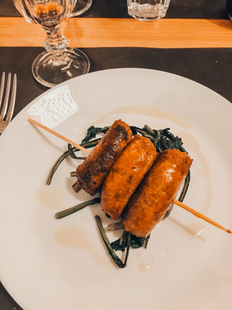 food in a plate matera italy