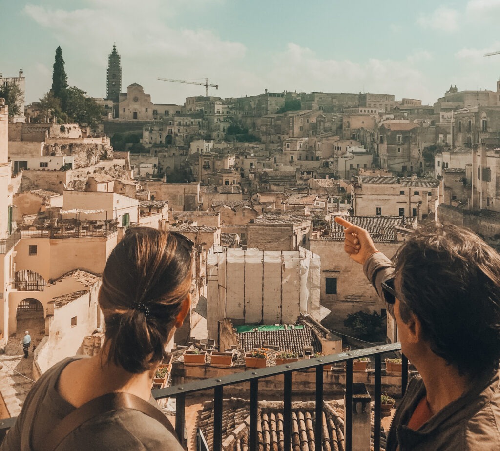 Taking a tour in Matera