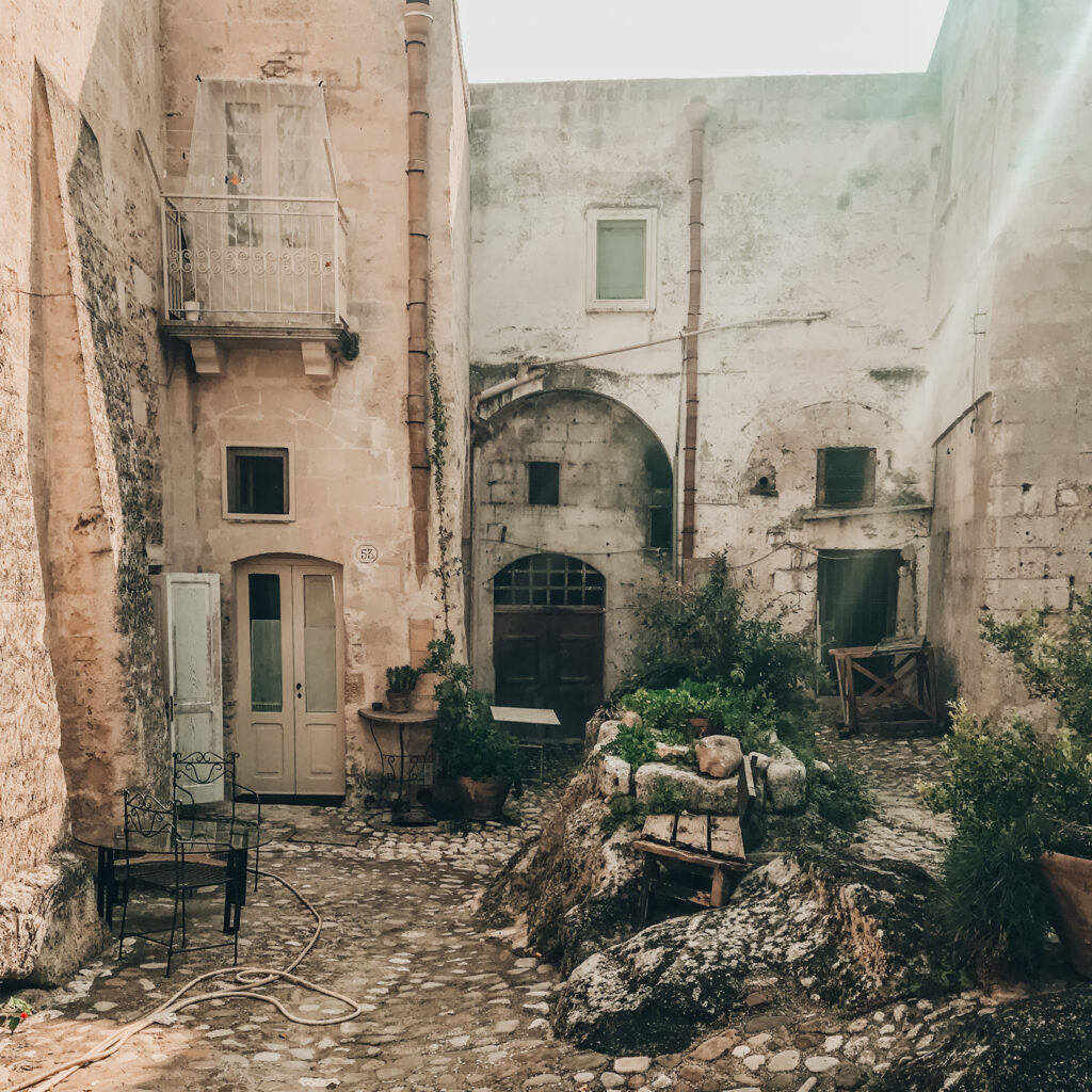 ruins of matera italy