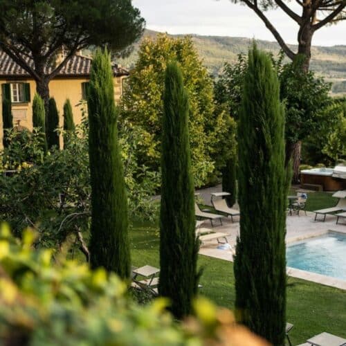 agriturismo grounds in tuscany