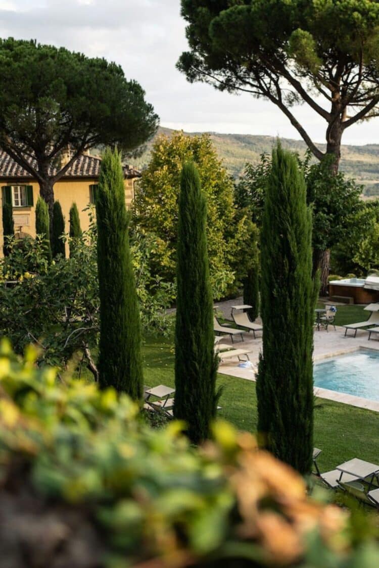 agriturismo grounds in tuscany