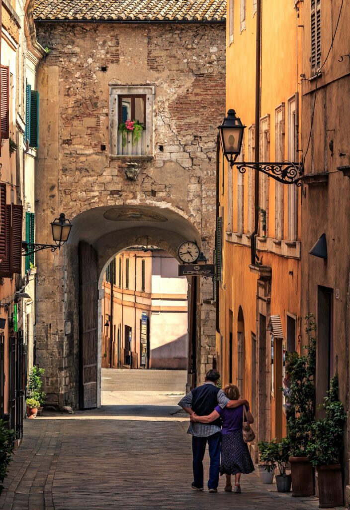 medieval town in Umbria Italy